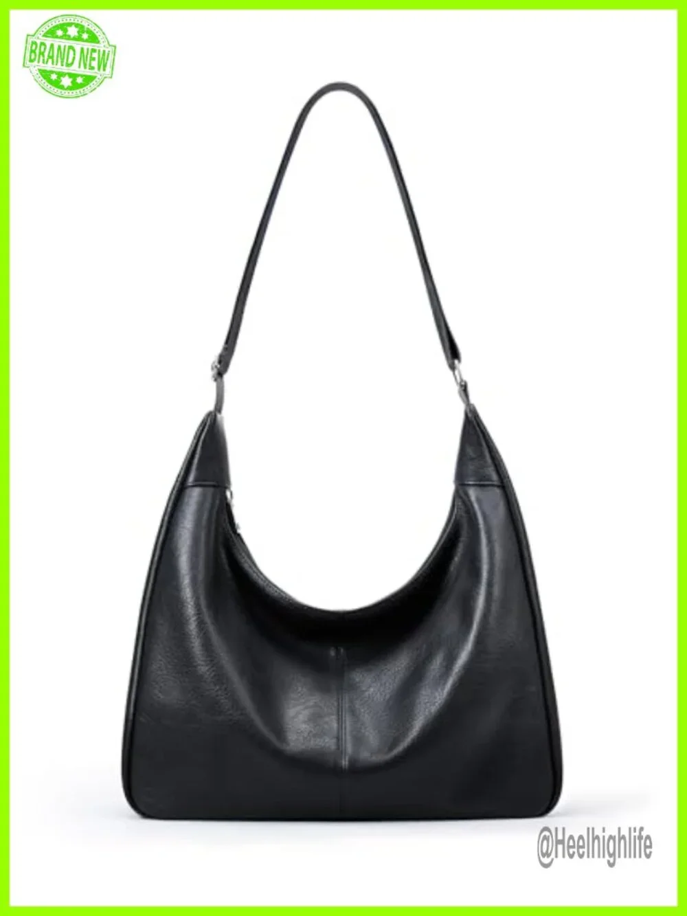 Vegan Leather Slouchy Hobo Bag Large Tote Crossbody Shoulder Purse